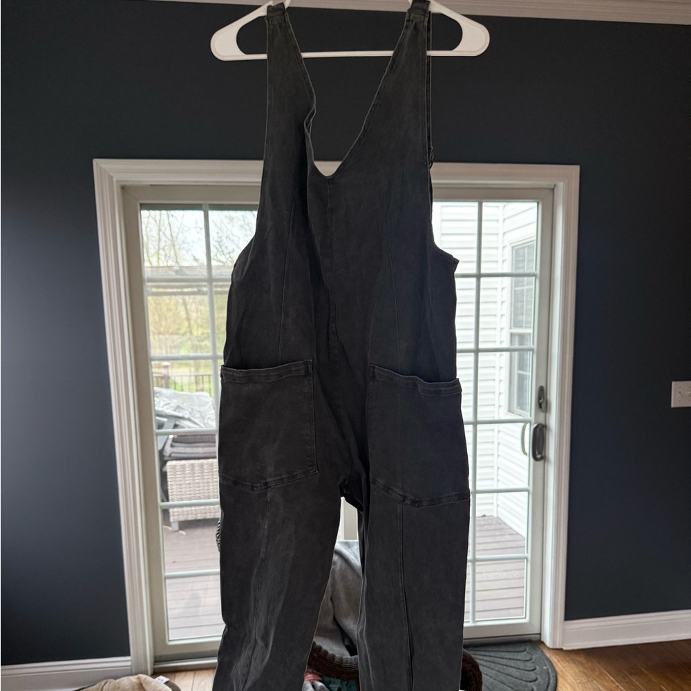 Zenana Gray Overalls size small
